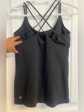 lululemon athletica Crisscross-Strap Tank - Charcoal Grey